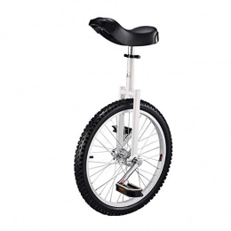 Unicycle bicycle 20 inch single wheel child adult unicycle balance sports car-White