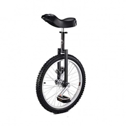 TXTC Bike Unicycle Bicycle Balance Bike For Adult Children Single Wheel Kids Bike For Fitness Travel Acrobatics Unicycle, Ergonomic Saddle, 18 / 20 / 24 Inch (Color : 20inch-Black)