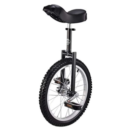 Generic Bike Unicycle Black Kid'S / Adult'S Trainer Unicycle With Ergonomical Design, Height Adjustable Skidproof Tire Balance Cycling Exercise Bike Bicycle (Size : 20Inch)