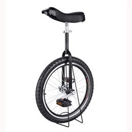 Generic Unicycles Unicycle Boy Girls Unicycle Bike With 16" / 18" / 20" / 24" Wheel, Adults Big Kids Unisex Adult Beginner Yellow Unicycles, Load 150Kg / 330Lbs (Color : Black, Size : 40Cm(16Inch))