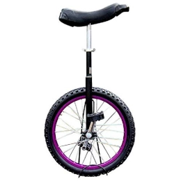 LRBBH Unicycles Unicycle, Fitness Competition Balance Cycling Exercise Professional Kids Adults Acrobatic Single Wheel Bike, Adjustable Seat Skidproof Tire / 16 inch / Purple