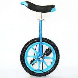 Unicycles Unicycles Unicycles 16" Wheel for Kids, Uni-Cycle for Novices / Beginners, Birthday Gift for Son Or Daughter, with Comfortable Seat (Color : Blue, Size : 16in wheel)