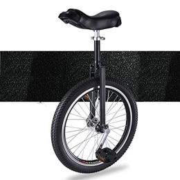 SSZY Unicycles Unicycles 20 Inches Green Unicycle, for Adult / Big Kids / Professionals, 16 / 18 Inch Balance Bicycles, Skidproof Mute Wheel, Release Fun Exercise (Color : Black, Size : 20inch)