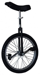 Unicycles Bike Unicycles for Adults Kids, 16 / 18 / 20 / 24 Inch Wheel with Alloy Rim Extra Thick Tire for Outdoor Sports Fitness Exercise Health, Black, Load 330Lbs ( Color : 16 )