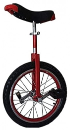 Unicycles Unicycles Unicycles for Adults Kids, 18 Inches With Height-adjustable Seat Wheel, Strong And Durable Adult's Trainer, Quick Release Exercise Bike Bicycle ( Size : 18 inch red )