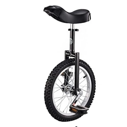 Unicycles Wheel Trainer Unicycle 16" / 18" / 20" / 24" Strong Steel Frame, Plastic Pedals Contoured Ergonomic Saddle Road Cycling for Men / Women / Big Kids, 16in