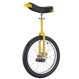 LoJax Bike Wheel Trainer Unicycle 24" 20" 18" 16" Wheel Unicycle for Adults / Big Kid, Outdoor Boy Girls Beginners Unicycles, Aluminum Alloy Rim and Manganese Steel, Loads 200kg (Yellow 24")