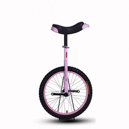 WGYHI Bike Wheel Unicycle, 16 18 20 Inch Adults Kids Fitness Bike Lightweight Adjustable Seat Wheel Unicycle Free Standing Mute Bearing With Pedals-G-16inch
