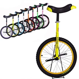 WHR-HARP Bike WHR-HARP 16 Inch Mountain Bike Wheel Frame Unicycle Cycling Bike with Comfortable Release Saddle Seat, Suitable for Adults and Children, Adjustable Outdoor Unicycle, Yellow
