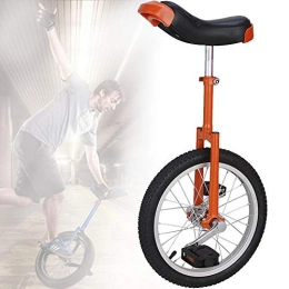 WHR-HARP Unicycles WHR-HARP 20 Inch Non-Slip Wheel Single Wheel Bicycle, with Alloy Rim Extra Thick Tire, Adjustable Seat, for Outdoor Sports Fitness Exercise Health, Red