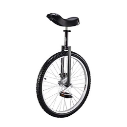 YFDIX Bike YFDIX Large 24" Adult's Trainer Unicycle Strong Steel Frame, 1 Speed Rounded Plastic Pedals Contoured Ergonomic Saddle Road Cycling for Men / Women / Big Kids, Black