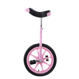 YUHT Bike YUHT Pink Kid's Unicycle (16" Inch Wheel) for Girls Children, Outdoor Sports Exercise Fitness Fun Bike, Single Wheel Balance Bicycle, Travel, Acrobatic Car Unicycle