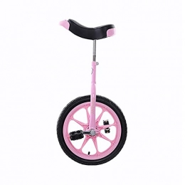 YVX Bike YVX 16 Inch Big Kid Unicycle Bike, ABS Rim & Skid Proof Mountain Tire Balancing Unicycles, for Outdoor Sports Fitness Exercise (Color : Pink)