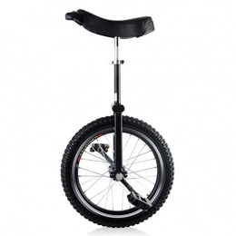 ywewsq Unicycles ywewsq 16" / 18" Wheel Kid's Unicycle for 9-15 Year Old Child / Boys / Girls, Large 20" / 24" Adult's Unicycle for Men / Women / Big Kids, Best Birthday Gift, Black (Color : Black, Size : 20")