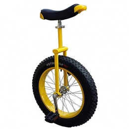 ywewsq Bike ywewsq 24 Inch Adults Unicycle for People Taller Than 180cm, Heavy Duty Big Wheel Unicycle with Extra Thick Tire, Load 150kg / 330Lbs (Color : Yellow, Size : 24 Inch Wheel)