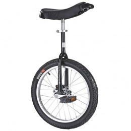ywewsq 24inch/20inch for Adults/Big Kid/Teens, 18inch/16inch for Kids/Boys/Girls, One Wheel Balance Bike with Heavy Duty Steel Frame (Color : Black, Size : 18")