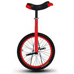 YYLL Unicycles YYLL 12 Inch Unicycle Mountain Bike Wheel Frame Unicycle Cycling Bike with Comfortable Release Saddle Seat，Suitable height: 90-100cm (Color : Red, Size : 12inch)