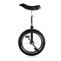YYLL Bike YYLL Black Unicycle Acrobatic Bicycle Balance Car Competitive Single Wheel Bicycle Adult Fitness Walking Tool for Men Teens Boy Rider (Color : Black, Size : 18Inch)