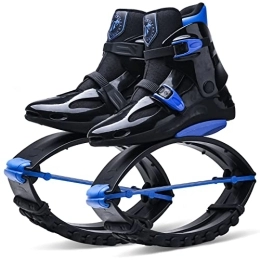 ZCOINS  ZCOINS Adults Women Men Anti-Gravity Running Boots Bounce Shoe Jumping Shoes (50-95kg) (Black Blue, 2XL(EU42-44 for 90-110 KG))