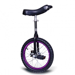 ZLI Bike ZLI Purple Unicycles for Adults Kids, Steel Frame, 16'' 18'' 20'' Heavy Duty One Wheel Balance Bike for Teens Woman, Mountain Outdoor (Size : 16 Inch)