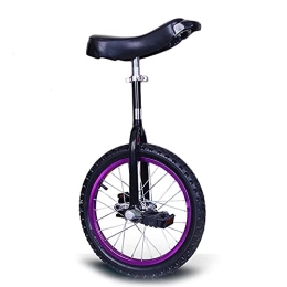 ZLI Bike ZLI Purple Unicycles for Adults Kids, Steel Frame, 16'' 18'' 20'' Heavy Duty One Wheel Balance Bike for Teens Woman, Mountain Outdoor (Size : 18 Inch)