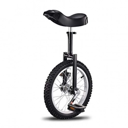 Znesd Unicycles Znesd 16" to 20" Bike Wheel Frame Unicycle Cycling Bike With Comfortable Release Saddle Seat , Great Gift!!Skidproof tire! Thanksgiving Christmas ( Color : Black , Size : 16 inches )