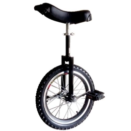 ZSH-dlc Bike ZSH-dlc Freestyle Unicycle 16 / 18 / 20 / 24 Inch Single Wheel Children Adult Adjustable Height Balance Bike Exercise, Best Birthday, Black (Size : 18 inch)