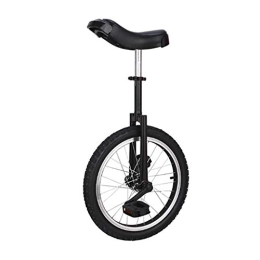 ZSH-dlc Unicycles ZSH-dlc Freestyle Unicycle 16 Inch Single Round Children's Adult Adjustable Height Balance Cycling Exercise Black