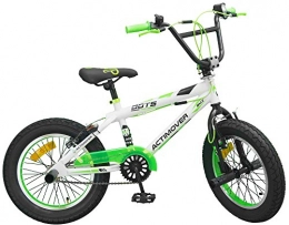Actimover Fahrräder 16 Zoll BMX Freestyle Bike Actimover Fahrrad weiss-neon-grün mit 360° Rotor