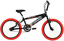 Bike Fun BMX Bike Fun Tornado 20-Zoll- 55 cm Jungs / Mädchen Velge Bremse Schwarz / Rot