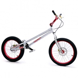 LJLYL Fahrräder BMX Climb Bikes 20-Zoll-Bike-Test, Leichter Aluminiumlegierungsrahmen-Scheibenbrems-Vorderradgabel-6061 Lenker, weiß