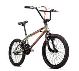 breluxx Fahrräder breluxx® 20 Zoll BMX Totem Olive, 360° Rotor-System, Freestyle Freilauf - 4 Pegs