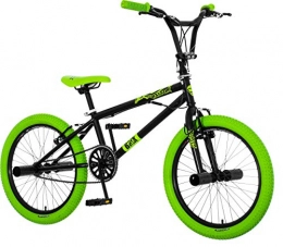 breluxx Fahrräder breluxx BMX Fahrrad 20 Zoll Venera 360Rotor-System Freestyle Bike mit Pegs, schwarz - neon, Made in EU