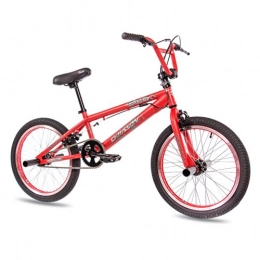 CHRISSON Fahrräder CHRISSON 20" BMX Fahrrad Diablo mit 360 Rotor Freestyle rot matt - 50, 8 cm (20 Zoll)