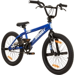 deTOX Fahrräder deTOX 20 Zoll BMX Big Shaggy Spoked 8 Auswahl + 4 Pegs inkl, Farbe:Blau / Schwarz