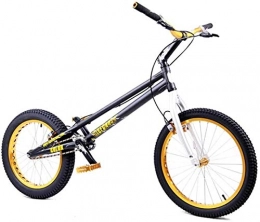 HCMNME BMX Hochwertiges langlebiges Fahrrad 20 Zoll BMX Biketrial / Aufstieg Jumping Bikes, leichte Aluminium-Legierung Rahmen und Gabel, 18 12T Gearing, vorne und hinten HS33 Bremsen Aluminiumrahmen mit Schei