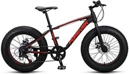 HongLianRiven BMX Fat Tire Kinder Mountainbike, 20-Zoll/Aluminium Rahmen, 7-Gang, ATV Student Jugend Radfahren, orange 6-17 (Color : Black)