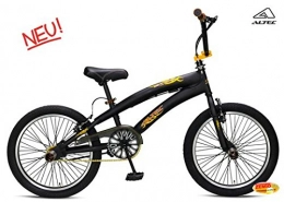 Hooptec Fahrräder Jungenrad Hooptec Dark Power BMX 20 Zoll Freestyler Schwarz-Gelb