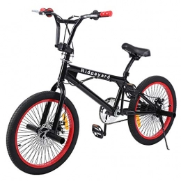 MuGuang BMX Fahrrad 20 Zoll Freestyle 360 Rotor-System,Freestyle 4 Pegs