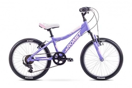 ROMET Fahrräder ROMET 20 Zoll Kinderfahrrad Mountenbike BMX Alurahmen, gefedert 6 Gang (Lila)