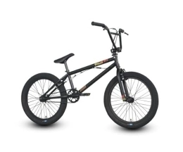SIBMX Fahrräder SIBMX Unisex – Erwachsene FS1 Draak BMX, matt Schwarz, 20" TT