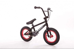 SWORDlimit Fahrräder SWORDlimit 12"Kids Freestyle BMX Fahrrad / Rennrad für Anfänger bis Fortgeschrittene, Chrom-Molybdän-Stahlrahmen und Gabel, mit U-förmiger Hinterradbremse, schwarz