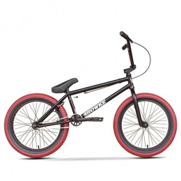 SWORDlimit BMX SWORDlimit 20-Zoll-Freestyle-BMX-Fahrrad, hochfester, stoßdämpfender Performance-Rahmen - dreiteiliges Kettenrad mit 8 Schlüsseln und 25 Zähnen aus Stahl - Übersetzungsverhältnis 25: 9, A