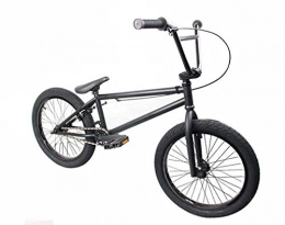SWORDlimit BMX SWORDlimit Freestyle BMX Bike für Anfänger bis Fortgeschrittene, Rahmen und Lenker aus Kohlenstoffstahl, 25x9T BMX-Getriebe, mit hinteren U-Bremsen und 20-Zoll-Rädern (schwarz)