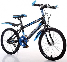 YANQ 20 Zoll Mountainbike Radfahren mehr verrutschen oft Reifen, Rahmen aus Carbon Steel Griff Einzel Geschwindigkeit Schlupf Bike für Kinder, Schwarz/Blau,Schwarz Blau