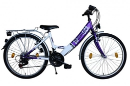 Delta Fahrräder 24 Zoll Mädchenfahrrad Kinderfahrrad 18 Gang Shimano Kettenschaltung STVO tauglich Lila