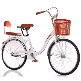 Dbtxwd Fahrräder 24-Zoll-Urban-Commuter-Bike, Herren-City-Fahrrad Für Damen, Leichtes City-Fahrrad Für Erwachsene Zum Fahren Und Pendeln in Der Stadt, Weiß