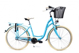 SPRICK Fahrräder 26 Zoll Fahrrad City Damen Bike Shimano 3 Gang Nabenschaltung mit Korb StVZO hellblau