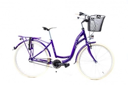 SPRICK Fahrräder 26 Zoll Fahrrad City Damen Bike Shimano 3 Gang Rücktritt mit Korb StVZO lila