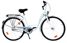26 Zoll Fahrräder 26 Zoll NEUZER Damen Cityrad Citybike CTB 3 Gang Shimano Aluminium Nabendynamo StVZO-Ausstattung wei 9015